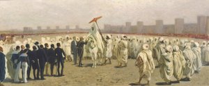 Reception of the Italian Embassy in Morocco by Stefano Ussi